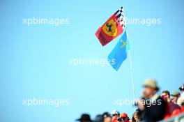 Flags for Fernando Alonso (ESP) Ferrari. 17.11.2012. Formula 1 World Championship, Rd 19, United States Grand Prix, Austin, Texas, USA, Qualifying Day.
