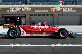 1980 Ferrari of Gilles Villeneuve (CDN) in the Historic Race. 17.11.2012. Formula 1 World Championship, Rd 19, United States Grand Prix, Austin, Texas, USA, Qualifying Day.