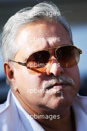 Dr. Vijay Mallya (IND) Sahara Force India F1 Team Owner. 17.11.2012. Formula 1 World Championship, Rd 19, United States Grand Prix, Austin, Texas, USA, Qualifying Day.