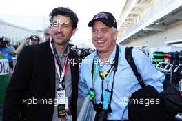 (L to R): Patrick Dempsey (USA) Actor with Greg Lemond (USA) the only American cyclist to win the Tour De France. 17.11.2012. Formula 1 World Championship, Rd 19, United States Grand Prix, Austin, Texas, USA, Qualifying Day.