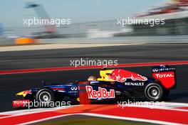 Sebastian Vettel (GER) Red Bull Racing RB8. 17.11.2012. Formula 1 World Championship, Rd 19, United States Grand Prix, Austin, Texas, USA, Qualifying Day.