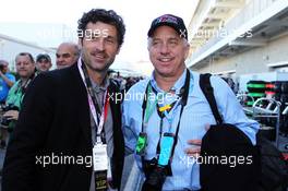 (L to R): Patrick Dempsey (USA) Actor with Greg Lemond (USA) the only American cyclist to win the Tour De France. 17.11.2012. Formula 1 World Championship, Rd 19, United States Grand Prix, Austin, Texas, USA, Qualifying Day.