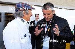 Matt LeBlanc (USA) Actor with Jackie Stewart (GBR). 17.11.2012. Formula 1 World Championship, Rd 19, United States Grand Prix, Austin, Texas, USA, Qualifying Day.