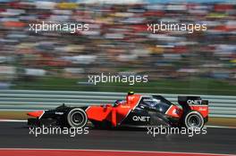 Charles Pic (FRA) Marussia F1 Team MR01. 17.11.2012. Formula 1 World Championship, Rd 19, United States Grand Prix, Austin, Texas, USA, Qualifying Day.