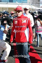 Fernando Alonso (ESP) Ferrari on the drivers parade. 18.11.2012. Formula 1 World Championship, Rd 19, United States Grand Prix, Austin, Texas, USA, Race Day.