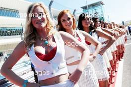 Grid girls on the drivers parade. 18.11.2012. Formula 1 World Championship, Rd 19, United States Grand Prix, Austin, Texas, USA, Race Day.