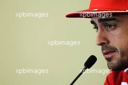 Fernando Alonso (ESP) Ferrari in the FIA Press Conference. 15.11.2012. Formula 1 World Championship, Rd 19, United States Grand Prix, Austin, Texas, USA, Preparation Day.