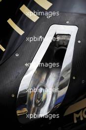Lotus F1 E20 exhaust detail. 15.11.2012. Formula 1 World Championship, Rd 19, United States Grand Prix, Austin, Texas, USA, Preparation Day.