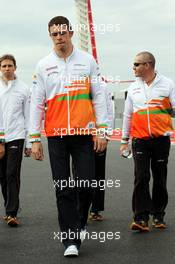 Paul di Resta (GBR) Sahara Force India F1 walks the circuit. 15.11.2012. Formula 1 World Championship, Rd 19, United States Grand Prix, Austin, Texas, USA, Preparation Day.