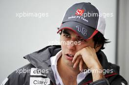 Sergio Perez (MEX) Sauber. 15.11.2012. Formula 1 World Championship, Rd 19, United States Grand Prix, Austin, Texas, USA, Preparation Day.