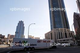 Ebay motors truck in Austin. 14.11.2012. Formula 1 World Championship, Rd 19, United States Grand Prix, Austin, Texas, USA, Preparation Day.