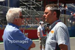 Charlie Whiting (GBR), Race director and safety delegate  and Mario Isola (ITA), Sporting Director Pirelli   23.06.2012. GP2 Series, Rd 6, Valencia, Spain, Saturday
