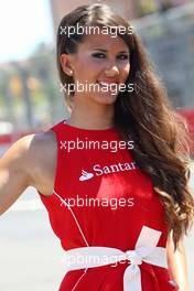 grid girl 23.06.2012. GP2 Series, Rd 6, Valencia, Spain, Saturday