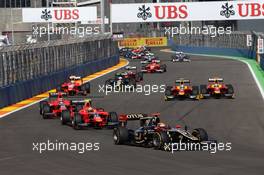 Start of the race 24.06.2012. GP2 Series, Rd 6, Valencia, Spain, Sunday