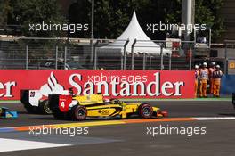 Felipe Nasr (BRA), Dams and Tom Dillmann (FRA), Rapax  24.06.2012. GP2 Series, Rd 6, Valencia, Spain, Sunday