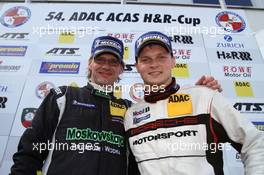 Marc Lieb (D), Jochen Krumbach (D), Manthey Racing, Porsche 911 GT3 R, Podium 28.04.2012. VLN ADAC ACAS H&R-Cup, Rd 3, Nurburgring, Germany