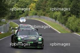 Uwe Alzen (GER), Philipp Wlazik (GER), Niclas Kentenich (GER), Uwe Alzen Automotive, PZ Aschaffenburg, Porsche 911 GT3 Cup  04.08.2012. VLN ADAC Ruhr-Pokal-Rennen - Rd 7, Nurburgring, Germany