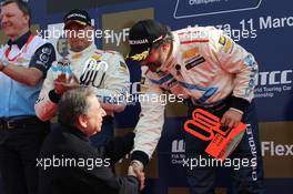 08-11.03.2012 Monza, Italy,  Race1, Yvan Muller (FRA), Chevrolet Cruze 1.6T, Chevrolet race winner and Jean Todt (FRA), President FIA