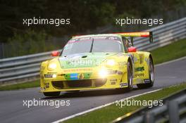 #18 Manthey-Racing Porsche 911 GT3 RSR (SP7): Marc Lieb, Romain Dumas, Lucas Luhr, Timo Bernhard 19.05.2013. ADAC Zurich 24 Hours, Nurburgring, Germany