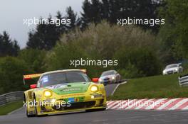 #18 Manthey-Racing Porsche 911 GT3 RSR (SP7): Marc Lieb, Romain Dumas, Lucas Luhr, Timo Bernhard 20.05.2013. ADAC Zurich 24 Hours, Nurburgring, Germany