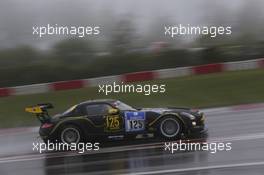 #125 Rowe Racing Mercedes-Benz SLS AMG GT3 (SP9): Michael Zehe, Marko Hartung, Reinhold Renger, Mark Bullitt 17.05.2013. ADAC Zurich 24 Hours, Nurburgring, Germany