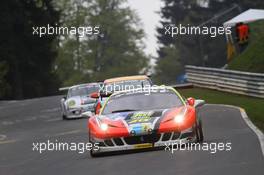 #76 GT Corse Ferrari F458 Italia (SP8): Alexander Mattschull, Maximilian Götz 18.05.2013. ADAC Zurich 24 Hours, Qualifying, Nurburgring, Germany