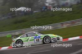 #40 Pinta Team Manthey Porsche 911 GT3 R (SP9): Michael Illbruck, Robert Renauer, Klaus Bachler, Michael Christens 17.05.2013. ADAC Zurich 24 Hours, Nurburgring, Germany