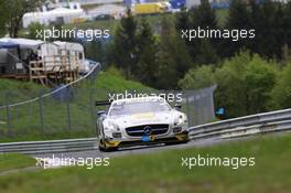 #22 Rowe Racing Mercedes-Benz SLS AMG GT3 (SP9): Klaus Graf, Thomas Jäger, Jan Seyffarth, Nico Bastian 18.05.2013. ADAC Zurich 24 Hours, Nurburgring, Germany