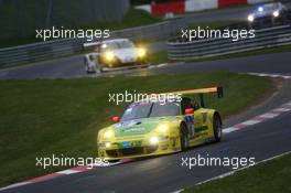 #18 Manthey-Racing Porsche 911 GT3 RSR (SP7): Marc Lieb, Romain Dumas, Lucas Luhr, Timo Bernhard 19.05.2013. ADAC Zurich 24 Hours, Nurburgring, Germany