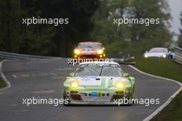 #40 Pinta Team Manthey Porsche 911 GT3 R (SP9): Michael Illbruck, Robert Renauer, Klaus Bachler, Michael Christens 18.05.2013. ADAC Zurich 24 Hours, Qualifying, Nurburgring, Germany