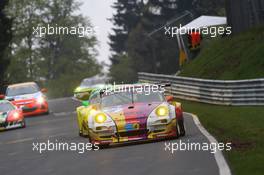 #36 Kremer Racing Porsche 997 GT3 KR (SP7): Wolfgang Kaufmann, Peter Posavac, Jürgen Alzen 18.05.2013. ADAC Zurich 24 Hours, Qualifying, Nurburgring, Germany
