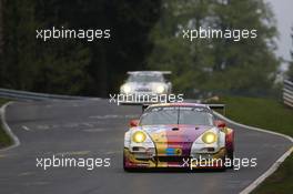 #36 Kremer Racing Porsche 997 GT3 KR (SP7): Wolfgang Kaufmann, Peter Posavac, Jürgen Alzen 18.05.2013. ADAC Zurich 24 Hours, Qualifying, Nurburgring, Germany