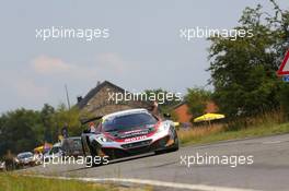 #117, Olivier Panis, Laurent Cazenave, Come Ledogar, Eric Debard, Hexis Racing, McLaren MP4-12C 24-28.07.2013. Blancpain Endurance Series, Round 4, 24 Hours of Spa Francorchamps