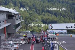 Cars in pitlane ofter the Superpole 24-28.07.2013. Blancpain Endurance Series, Round 4, 24 Hours of Spa Francorchamps