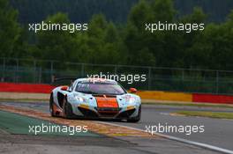 #069, Adam Caroll, Nico Verdonck, Rob Bell, Gulf Racing, McLaren MP4-12C 24-28.07.2013. Blancpain Endurance Series, Round 4, 24 Hours of Spa Francorchamps