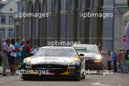 #018, Klaas Hummel, Steve  Jans, Adam Christodoulou, Thomas Jäger, Black Falcon, Mercedes-Benz SLS AMG GT3 24-28.07.2013. Blancpain Endurance Series, Round 4, 24 Hours of Spa Francorchamps