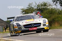 #127, Jan Seyffarth, Lance-David Arnold, Klaus Graf, Rowe Racing, Mercedes-Benz SLS AMG GT3 24-28.07.2013. Blancpain Endurance Series, Round 4, 24 Hours of Spa Francorchamps