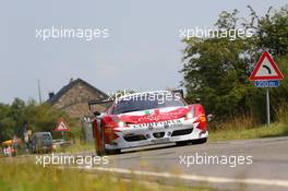 #051, Peter Mann, Filipe Barreiros, Francisco Guedes, AF Corse, Cedirc Mezard, Ferrari 458 Italia 24-28.07.2013. Blancpain Endurance Series, Round 4, 24 Hours of Spa Francorchamps