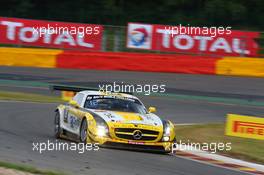 #019, Andrii Lebed, Sergey Afanasiev, Andreas Simonsen, Francesco Castellacci, Black Falcon, Mercedes-Benz SLS AMG GT3 24-28.07.2013. Blancpain Endurance Series, Round 4, 24 Hours of Spa Francorchamps