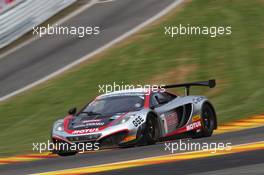 #007, Stef Dusseldorp, Alexander Sims, Alvaro Parente, Hexis Racing, McLaren MP4-12C 24-28.07.2013. Blancpain Endurance Series, Round 4, 24 Hours of Spa Francorchamps