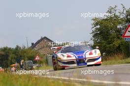 #049, Yannick Mallegol, Jean-Marc Beachelier, Howard Blank, Francois Perrodo, AF Corse, Ferrari 458 Italia 24-28.07.2013. Blancpain Endurance Series, Round 4, 24 Hours of Spa Francorchamps