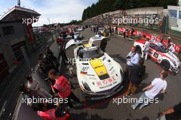 #127, Jan Seyffarth, Lance-David Arnold, Klaus Graf, Rowe Racing, Mercedes-Benz SLS AMG GT3 24-28.07.2013. Blancpain Endurance Series, Round 4, 24 Hours of Spa Francorchamps