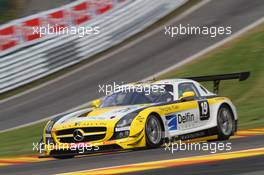 #019, Andrii Lebed, Sergey Afanasiev, Andreas Simonsen, Francesco Castellacci, Black Falcon, Mercedes-Benz SLS AMG GT3 24-28.07.2013. Blancpain Endurance Series, Round 4, 24 Hours of Spa Francorchamps