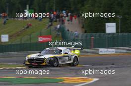 #018, Klaas Hummel, Steve  Jans, Adam Christodoulou, Thomas Jäger, Black Falcon, Mercedes-Benz SLS AMG GT3 24-28.07.2013. Blancpain Endurance Series, Round 4, 24 Hours of Spa Francorchamps