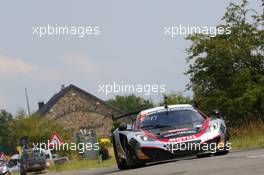 #007, Stef Dusseldorp, Alexander Sims, Alvaro Parente, Hexis Racing, McLaren MP4-12C 24-28.07.2013. Blancpain Endurance Series, Round 4, 24 Hours of Spa Francorchamps