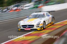 #127, Jan Seyffarth, Lance-David Arnold, Klaus Graf, Rowe Racing, Mercedes-Benz SLS AMG GT3 24-28.07.2013. Blancpain Endurance Series, Round 4, 24 Hours of Spa Francorchamps