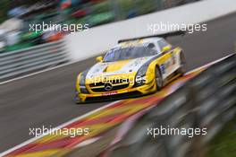 #019, Andrii Lebed, Sergey Afanasiev, Andreas Simonsen, Francesco Castellacci, Black Falcon, Mercedes-Benz SLS AMG GT3 24-28.07.2013. Blancpain Endurance Series, Round 4, 24 Hours of Spa Francorchamps