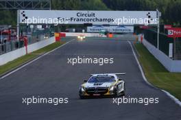 #018, Klaas Hummel, Steve  Jans, Adam Christodoulou, Thomas Jäger, Black Falcon, Mercedes-Benz SLS AMG GT3 24-28.07.2013. Blancpain Endurance Series, Round 4, 24 Hours of Spa Francorchamps