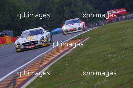 #127, Jan Seyffarth, Lance-David Arnold, Klaus Graf, Rowe Racing, Mercedes-Benz SLS AMG GT3 24-28.07.2013. Blancpain Endurance Series, Round 4, 24 Hours of Spa Francorchamps