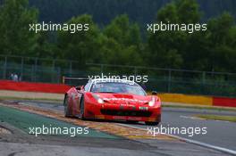 #044, Cesar Ramos, Davide Rigon, Daniele Zampieri, Kessel Racing, Ferrari 458 Italia 24-28.07.2013. Blancpain Endurance Series, Round 4, 24 Hours of Spa Francorchamps